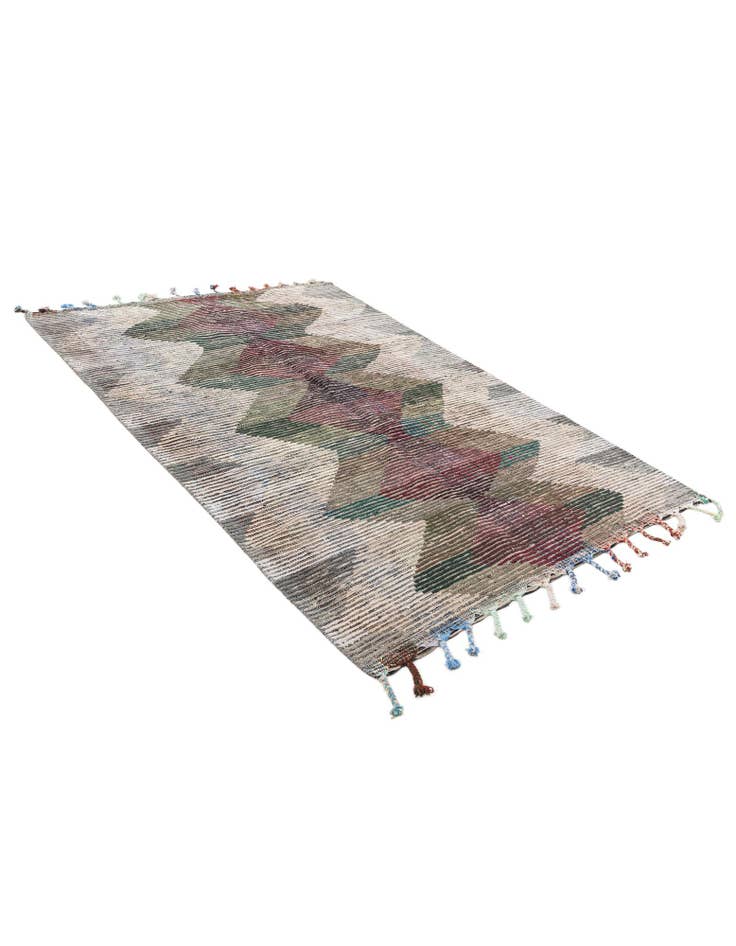 Detail image of 5' 8 x 8' 1  Hand Knotted Moroccan Wool Rug