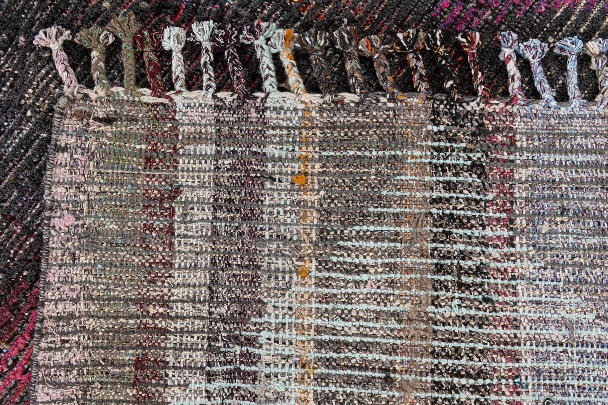 5' 8 x 8' 2 Hand Knotted Moroccan Wool Rug