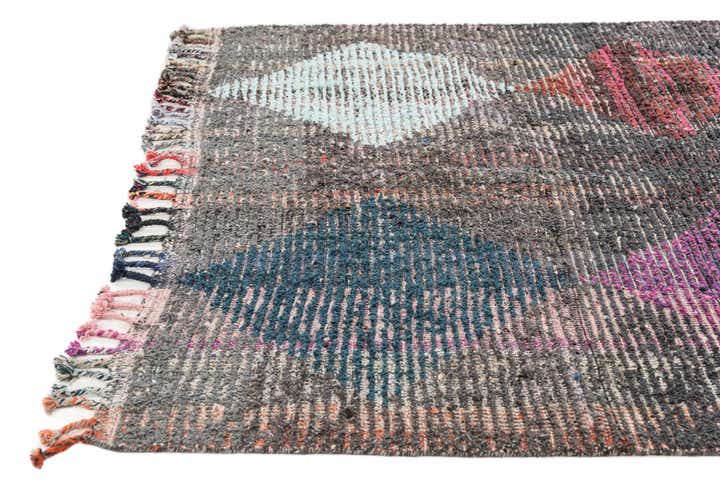 5' 8 x 8' 2 Hand Knotted Moroccan Wool Rug