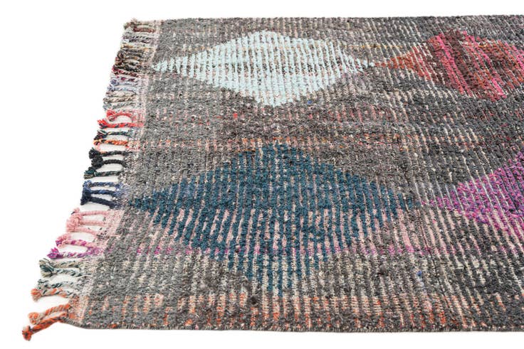 Detail image of 5' 8 x 8' 2 Hand Knotted Moroccan Wool Rug