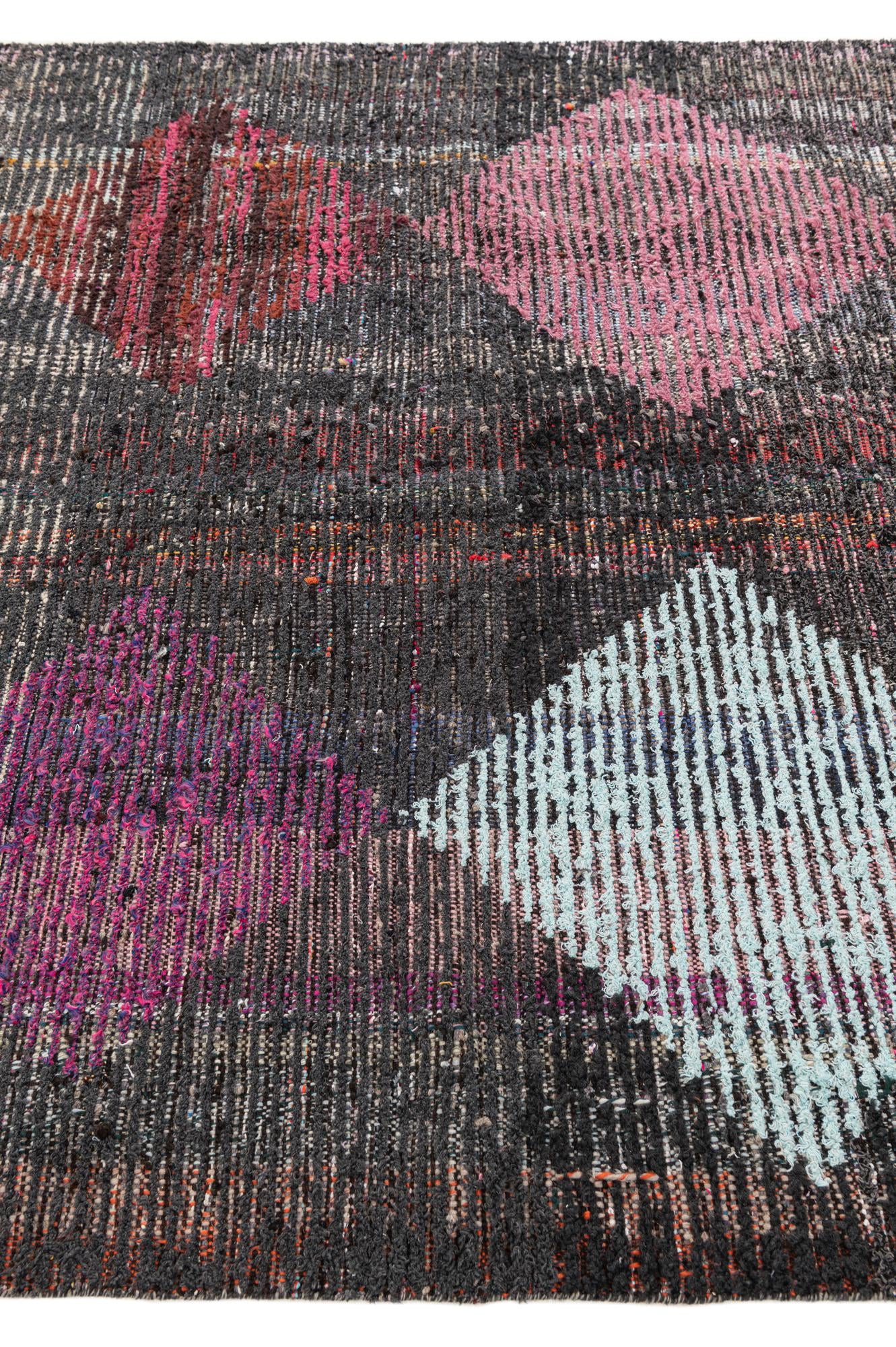 5' 8 x 8' 2 Hand Knotted Moroccan Wool Rug
