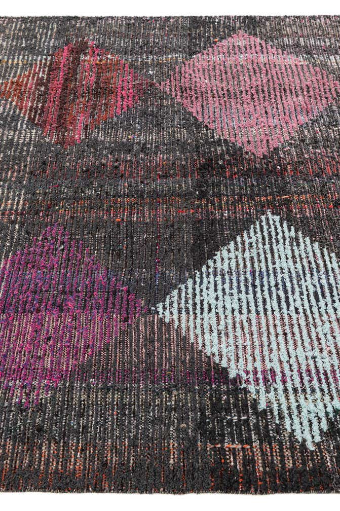5' 8 x 8' 2 Hand Knotted Moroccan Wool Rug