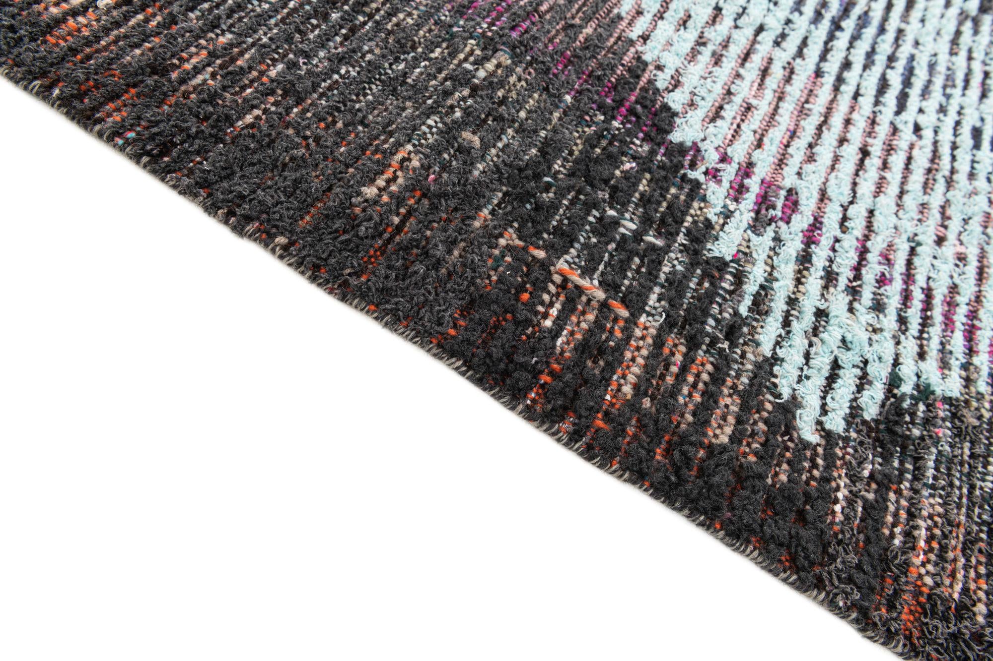 5' 8 x 8' 2 Hand Knotted Moroccan Wool Rug