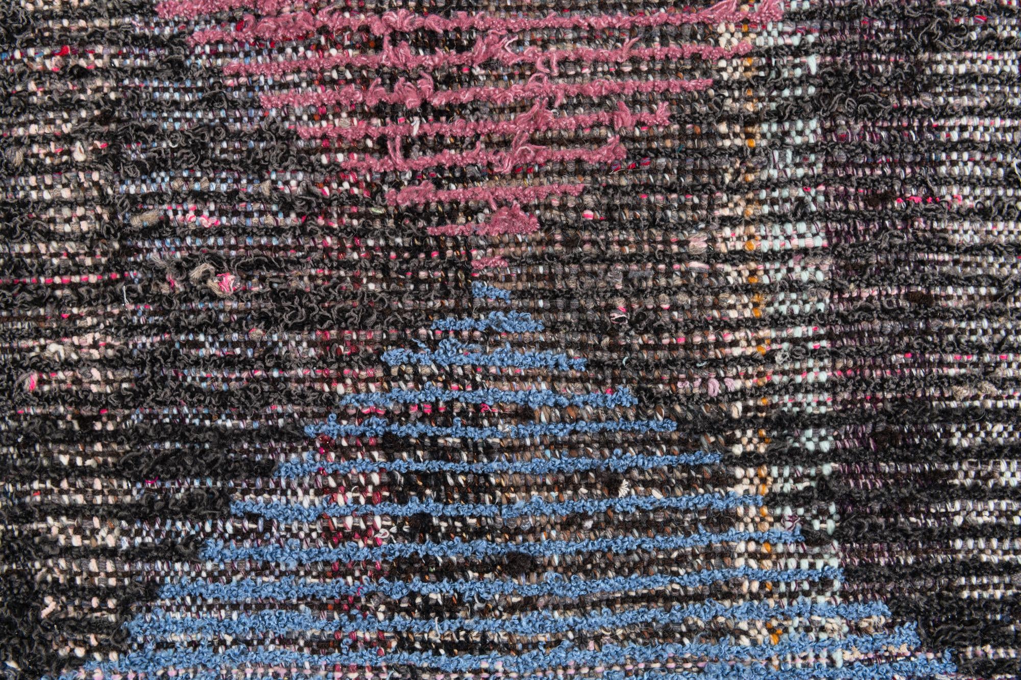 5' 8 x 8' 2 Hand Knotted Moroccan Wool Rug