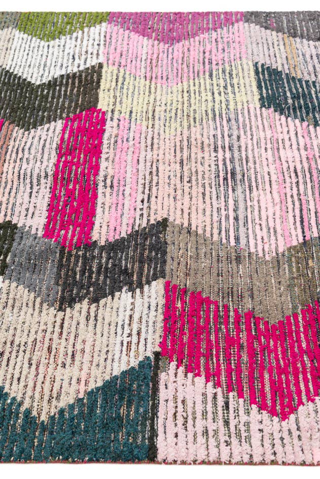 Detail image of 5' 7 x 9' Hand Knotted Moroccan Wool Rug