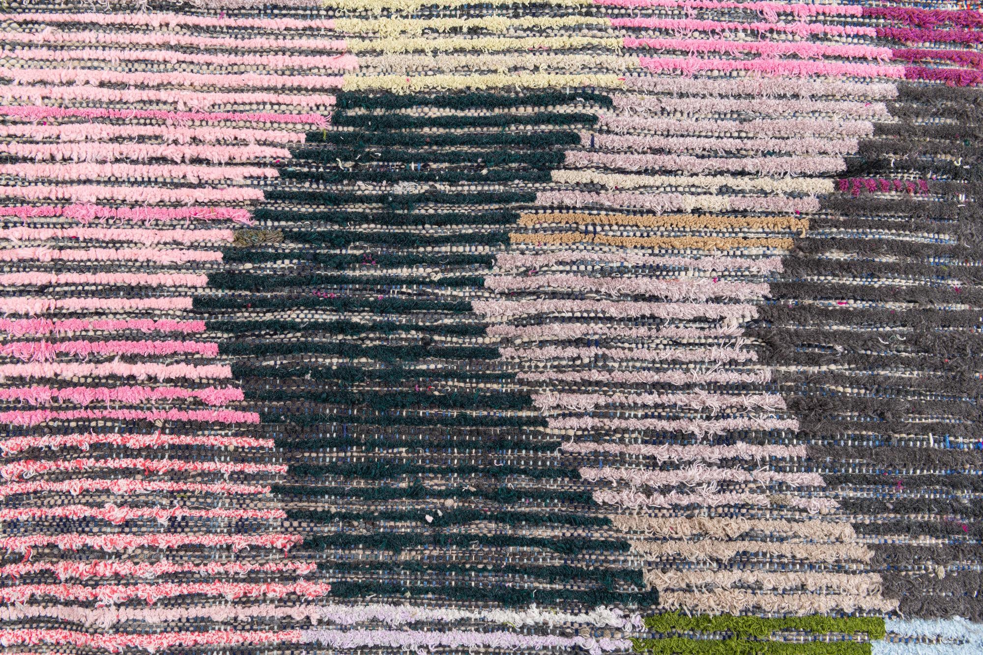 5' 7 x 9' Hand Knotted Moroccan Wool Rug