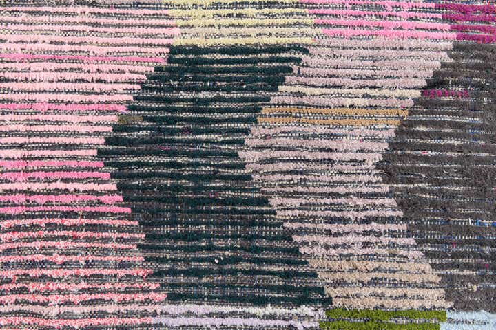 5' 7 x 9' Hand Knotted Moroccan Wool Rug