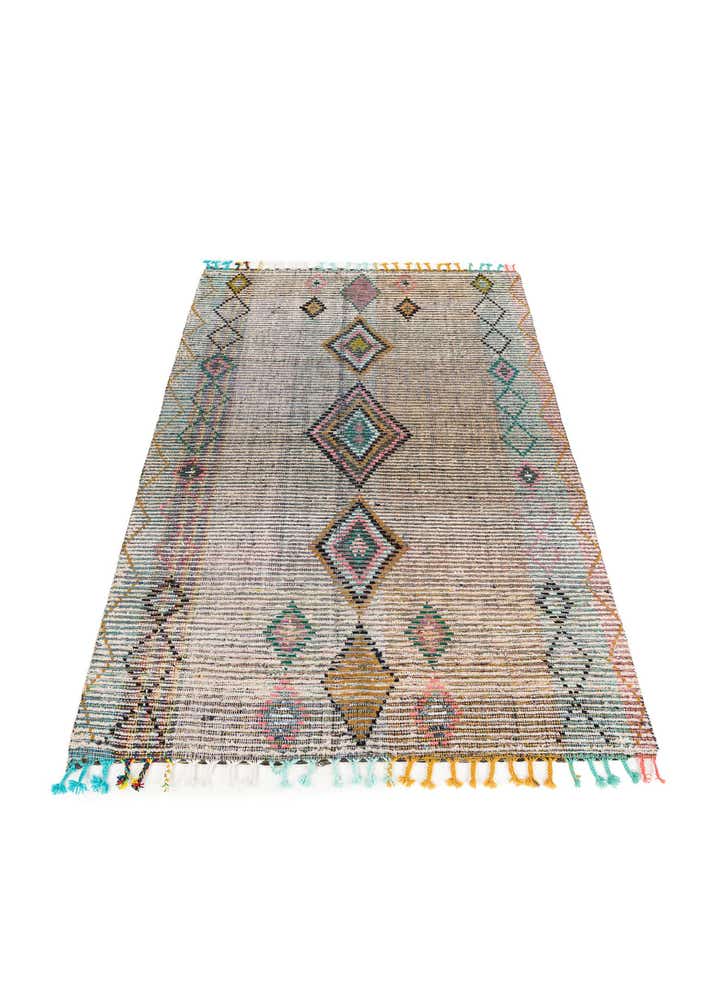 5' 5 x 8' 1 Hand Knotted Moroccan Wool Rug