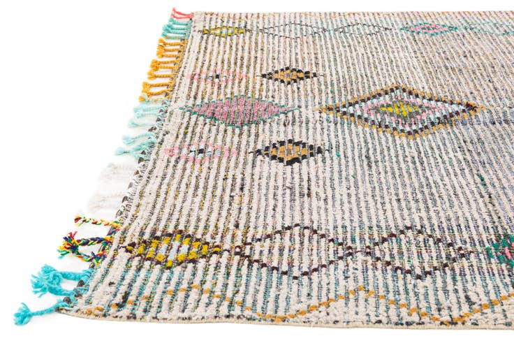 Detail image of 5' 5 x 8' 1 Hand Knotted Moroccan Wool Rug