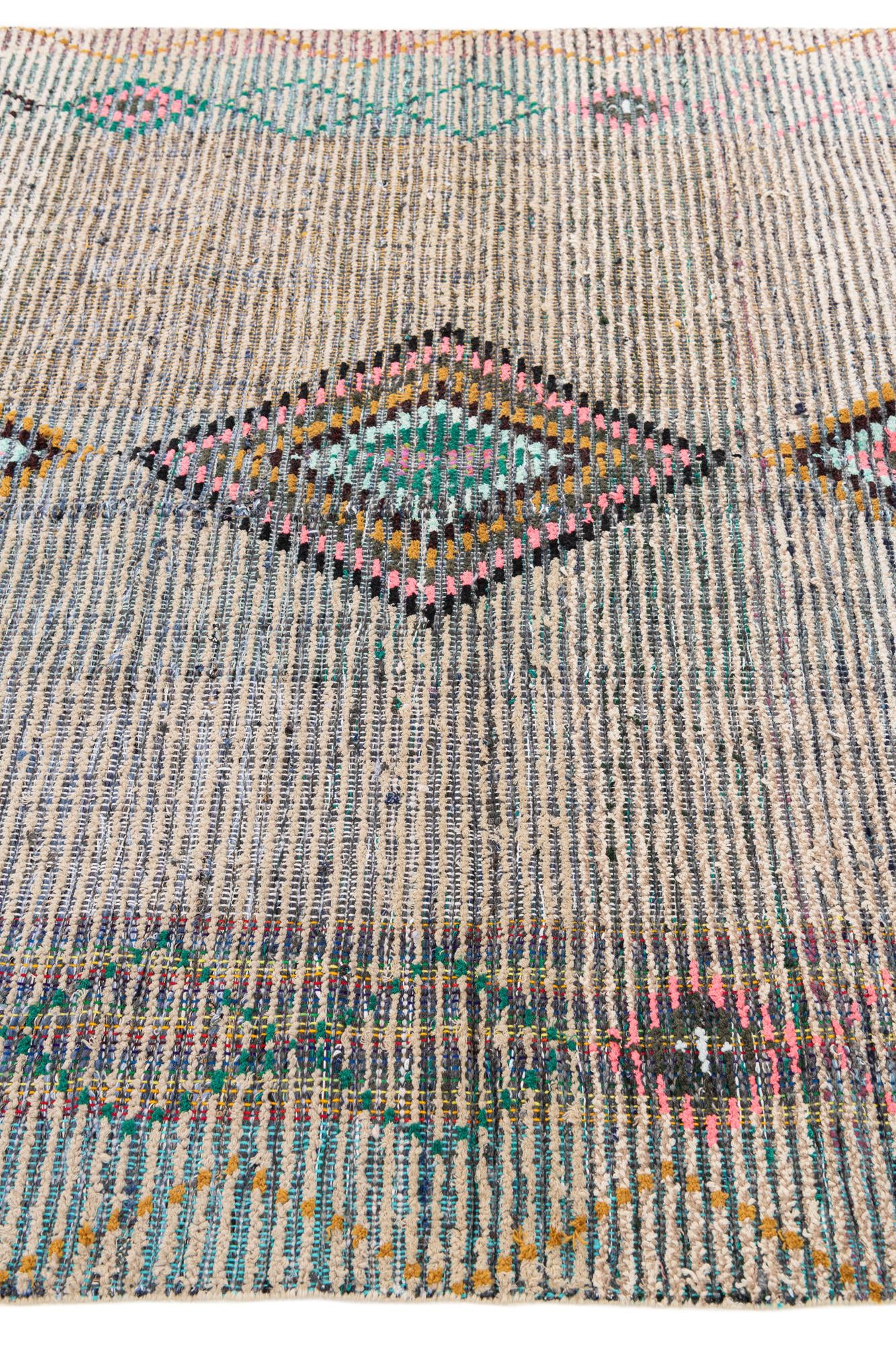 5' 5 x 8' 1 Hand Knotted Moroccan Wool Rug