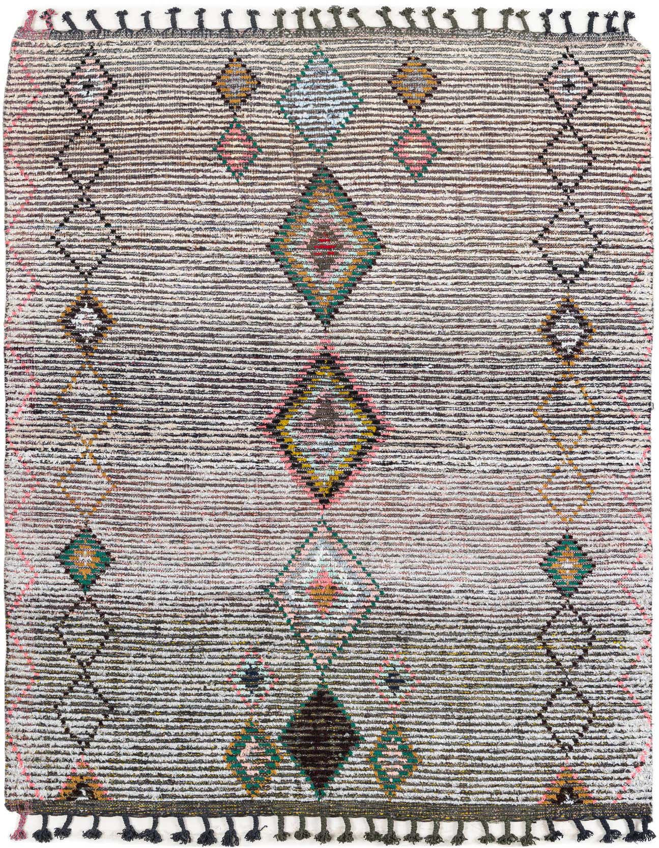5' 4 x 7' 8 Hand Knotted Moroccan Wool Rug