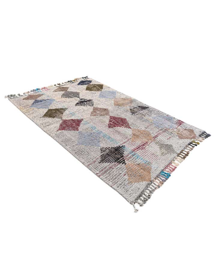 5' 2 x 7' 8 Hand Knotted Moroccan Wool Rug