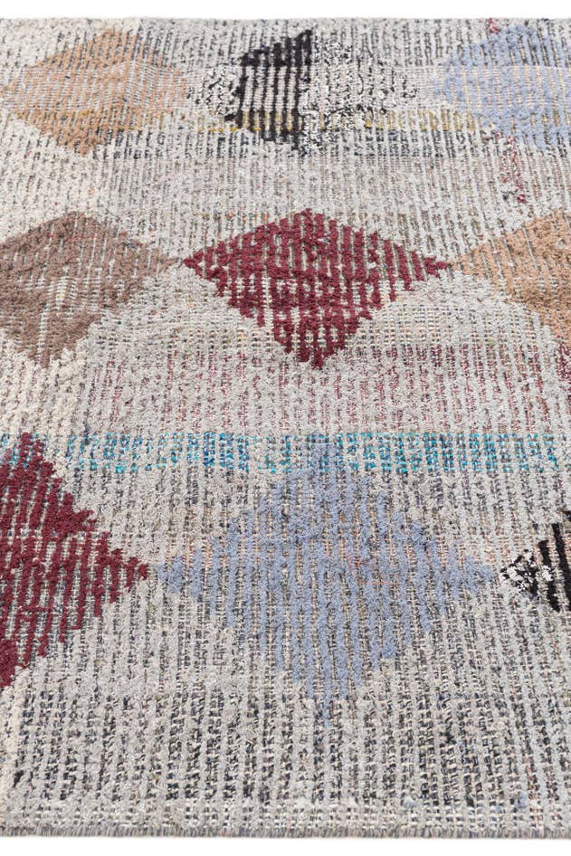 Detail image of 5' 2 x 7' 8 Hand Knotted Moroccan Wool Rug