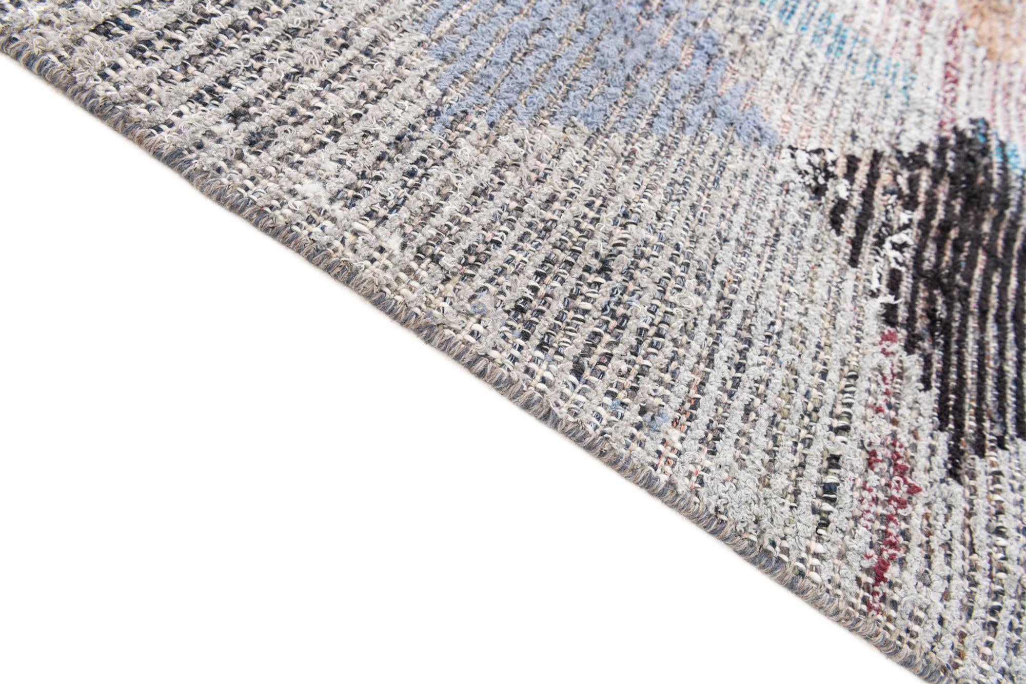 5' 2 x 7' 8 Hand Knotted Moroccan Wool Rug