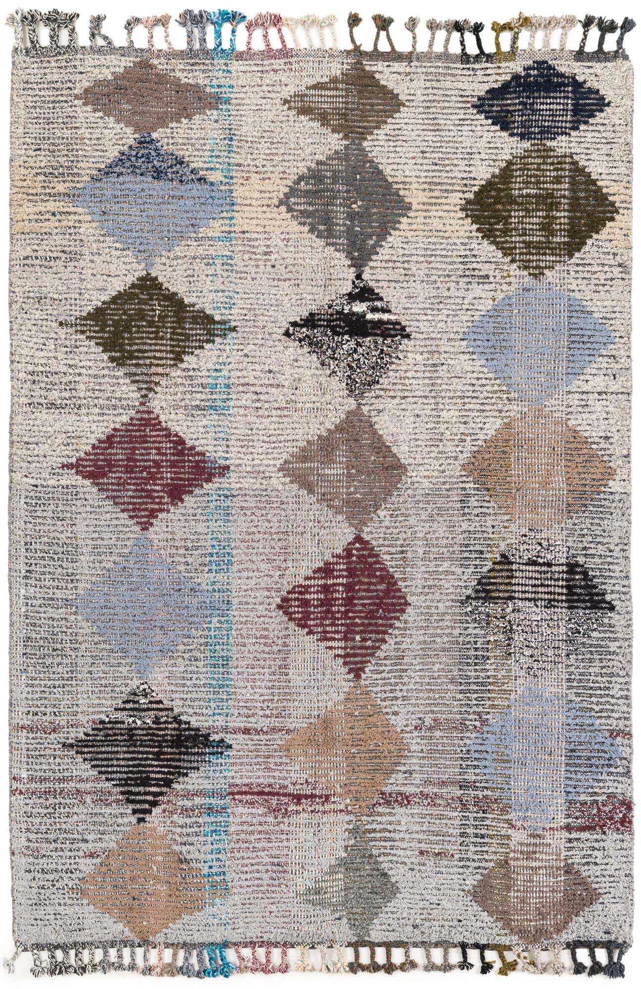 5' 2 x 7' 8 Hand Knotted Moroccan Wool Rug