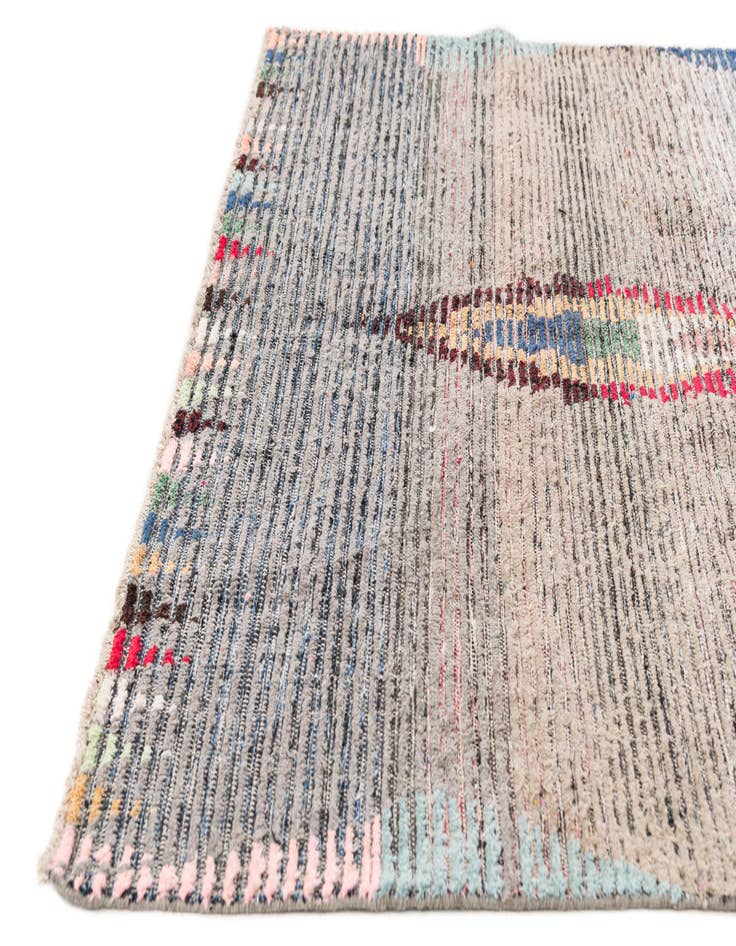 Detail image of 4' 10 x 7' 10 Hand Knotted Moroccan Wool Rug