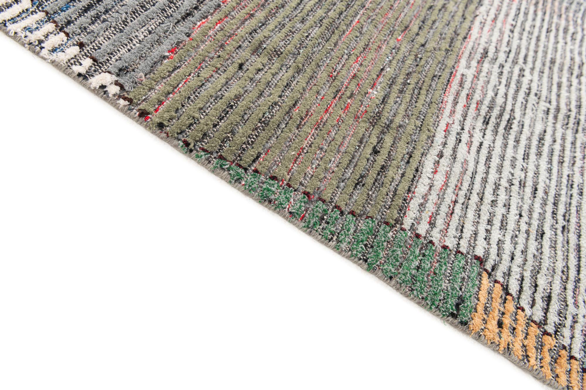 4' 10 x 7' 10 Hand Knotted Moroccan Wool Rug