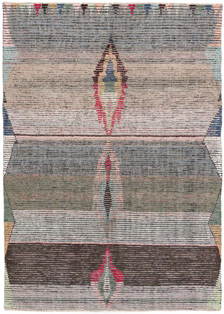 4' 10 x 7' 10 Hand Knotted Moroccan Wool Rug