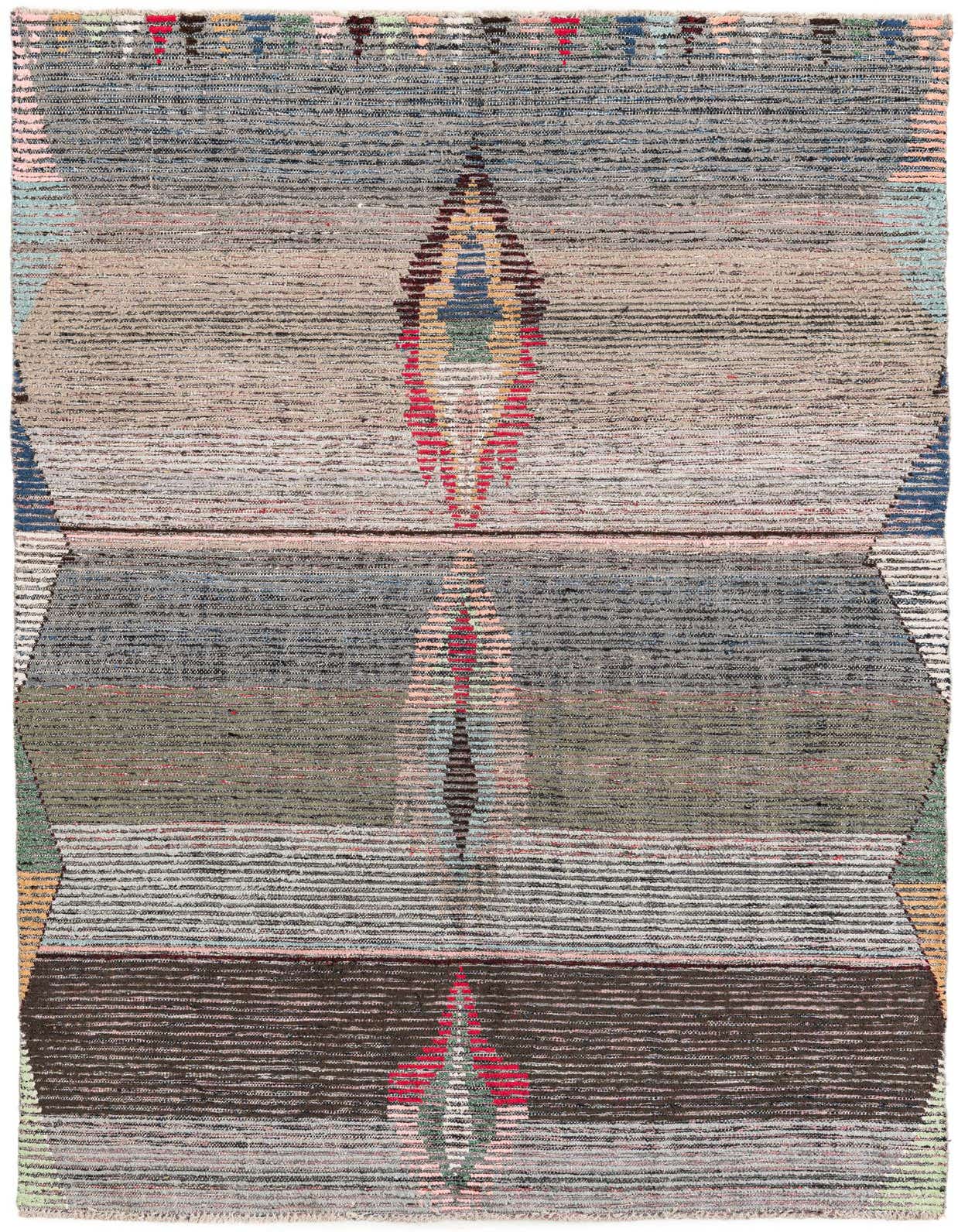 4' 10 x 7' 10 Hand Knotted Moroccan Wool Rug