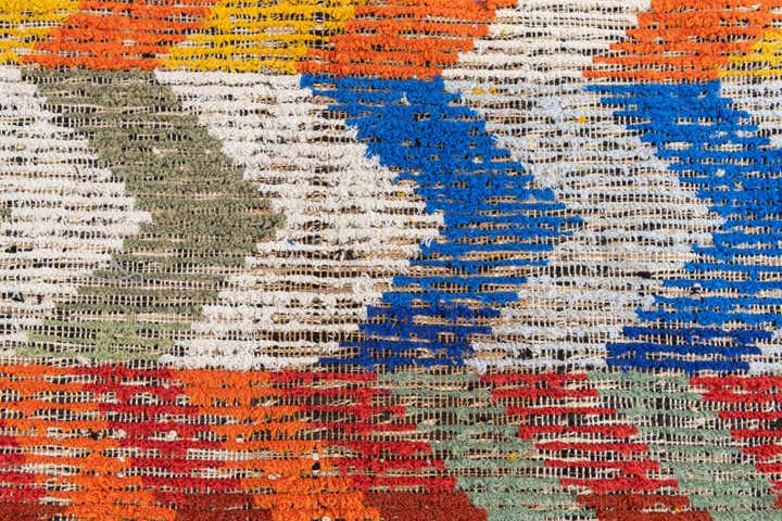 4' 9 x 7' 8 Hand Knotted Moroccan Wool Rug