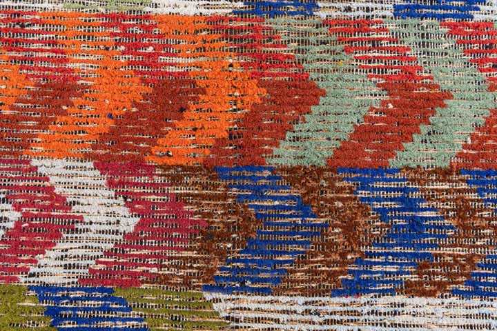 4' 9 x 7' 8 Hand Knotted Moroccan Wool Rug