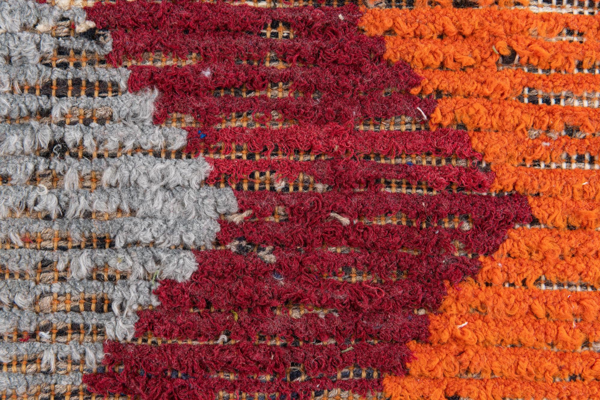 4' 9 x 7' 8 Hand Knotted Moroccan Wool Rug