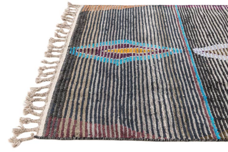 Detail image of 4' x 6' 2 Hand Knotted Moroccan Wool Rug