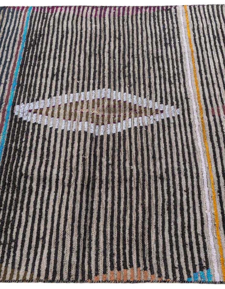 Detail image of 4' x 6' 2  Hand Knotted Moroccan Wool Rug