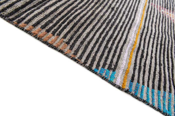4' x 6' 2 Hand Knotted Moroccan Wool Rug