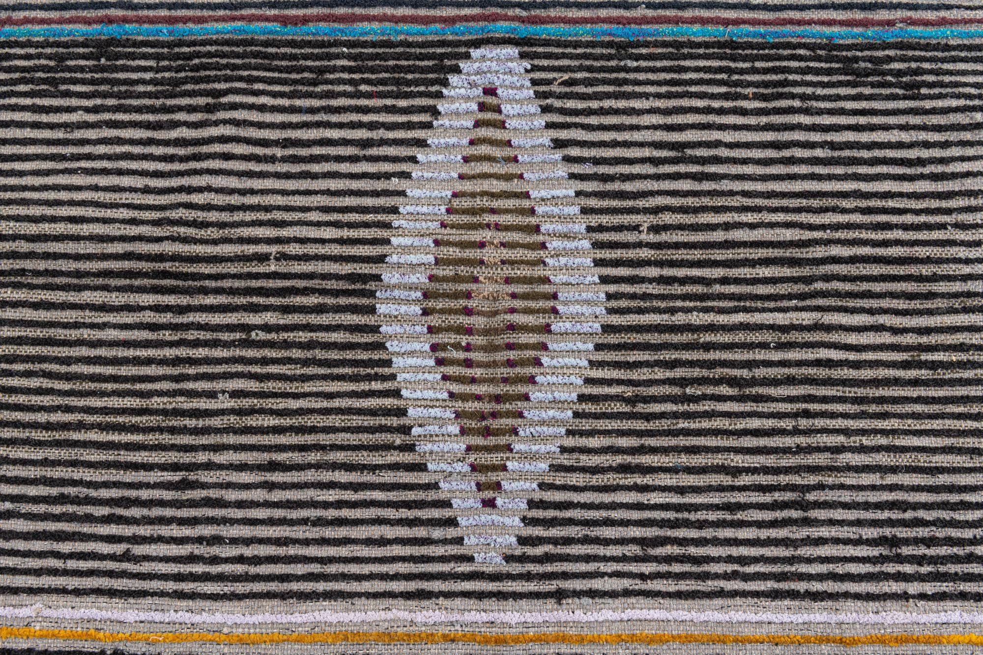 4' x 6' 2 Hand Knotted Moroccan Wool Rug