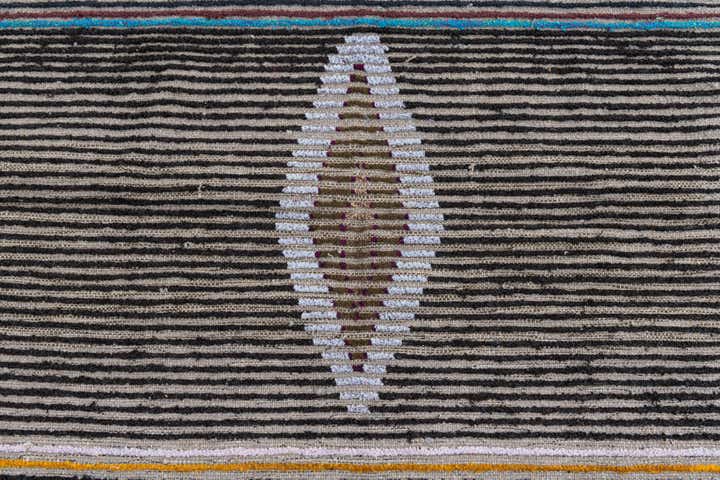 4' x 6' 2 Hand Knotted Moroccan Wool Rug