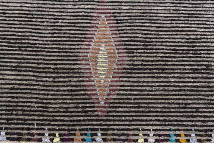 4' x 6' 2 Hand Knotted Moroccan Wool Rug