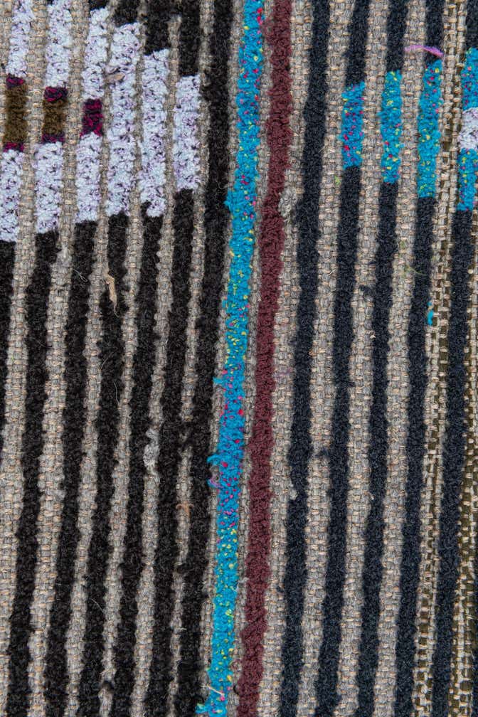 4' x 6' 2 Hand Knotted Moroccan Wool Rug