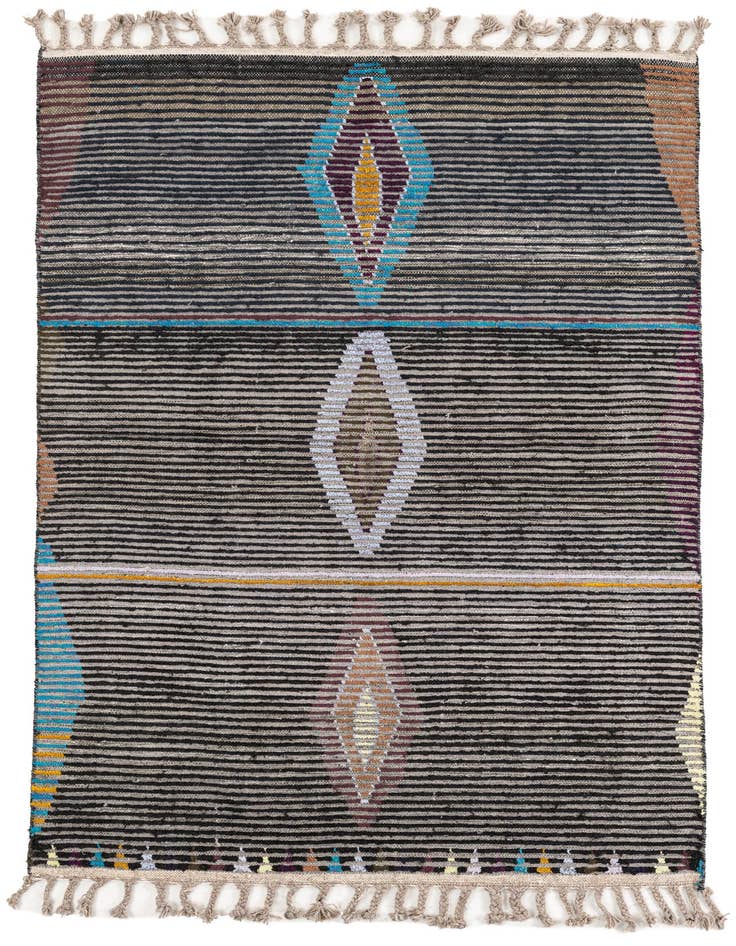 Detail image of 4' x 6' 2 Hand Knotted Moroccan Wool Rug