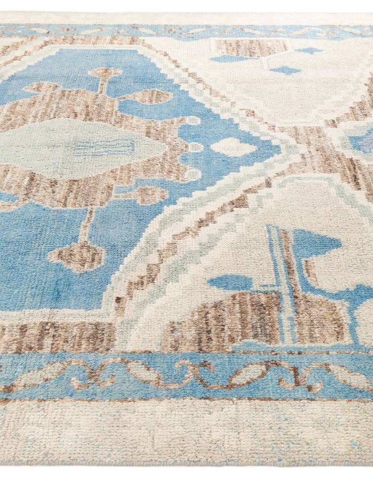 Detail image of 8' 5 x 12' 4  Hand Knotted Moroccan Wool Rug