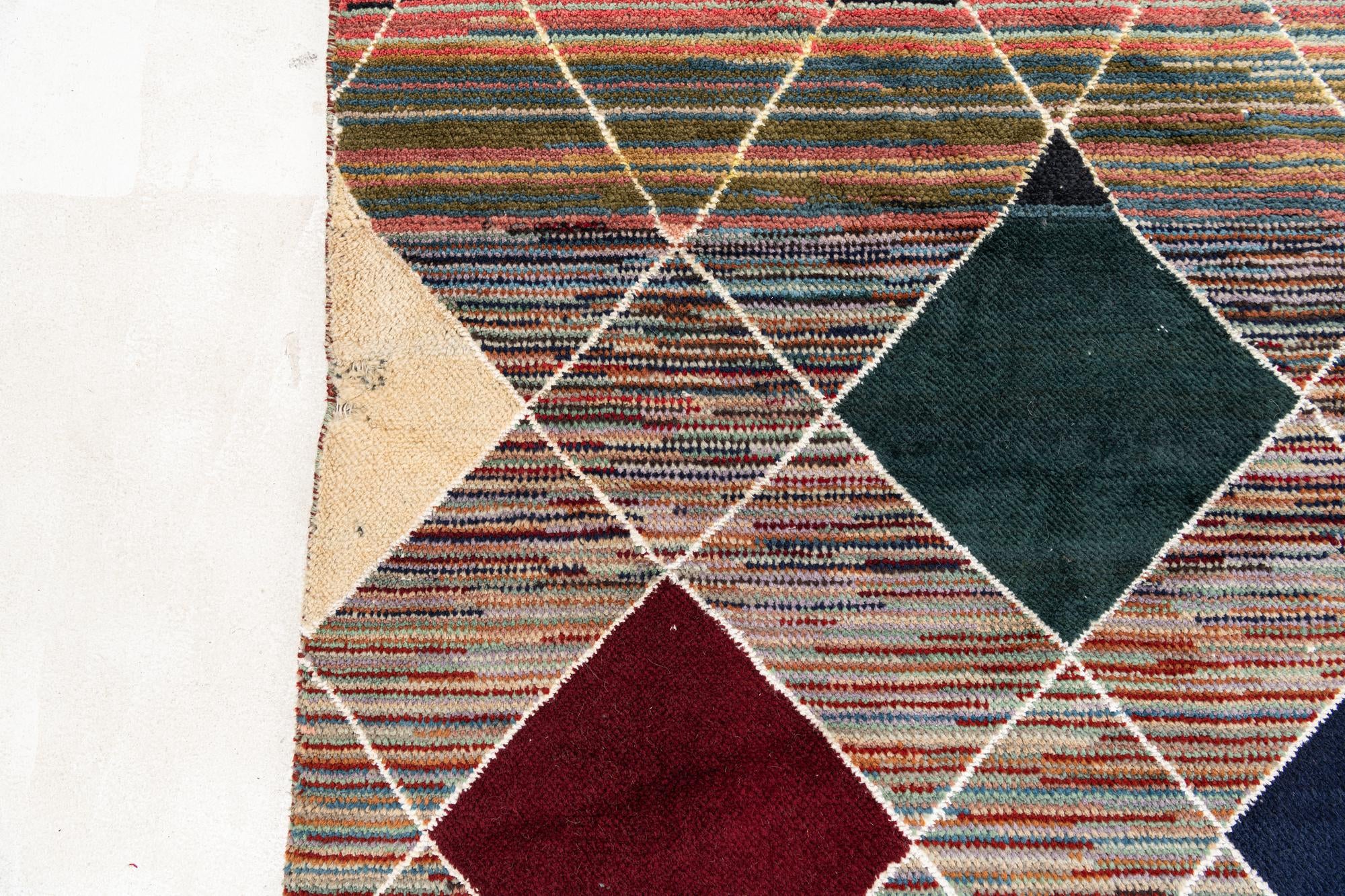 7' 10 x 9' 9 Hand Knotted Moroccan Rug