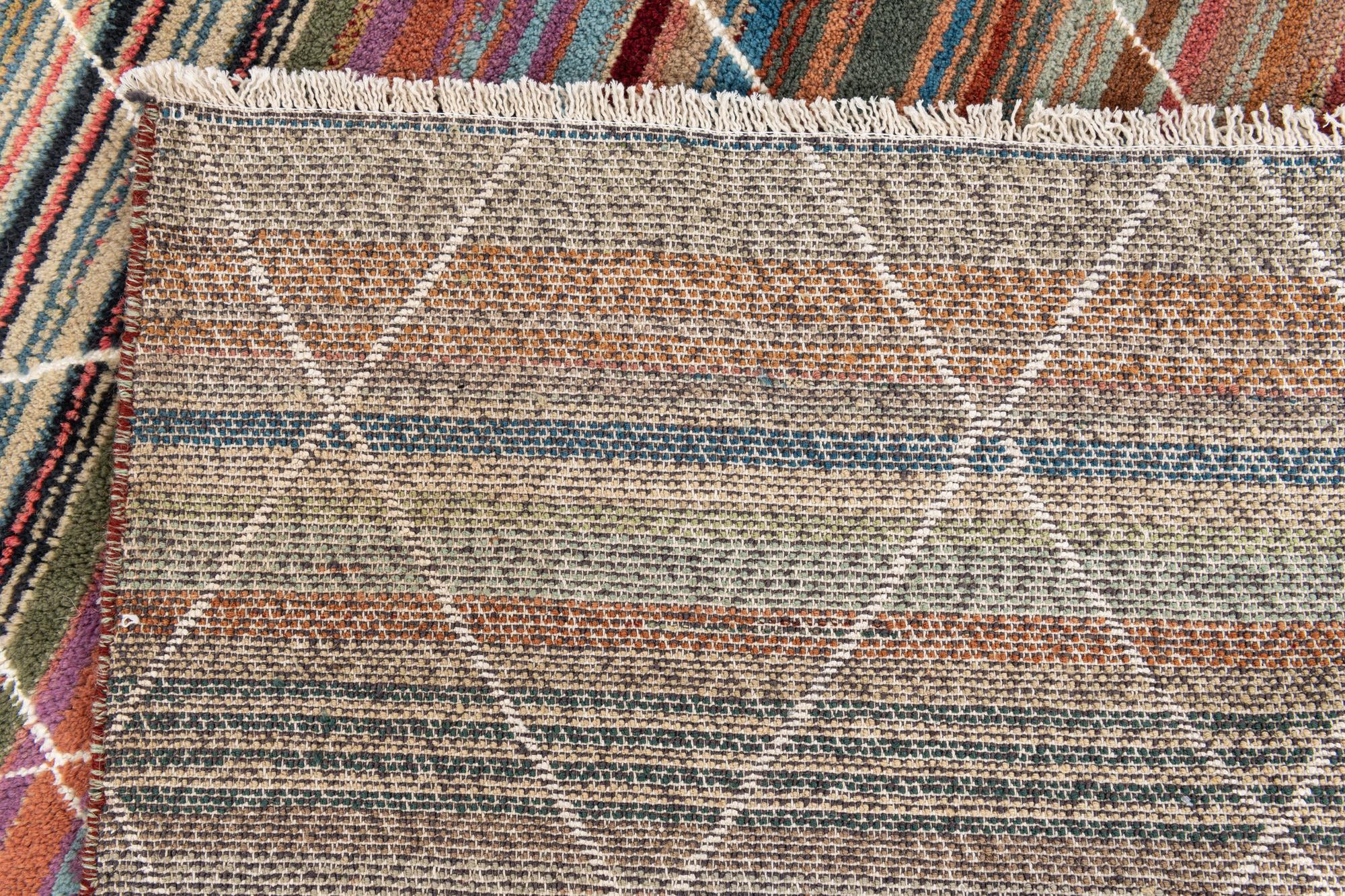 7' 10 x 9' 9 Hand Knotted Moroccan Rug