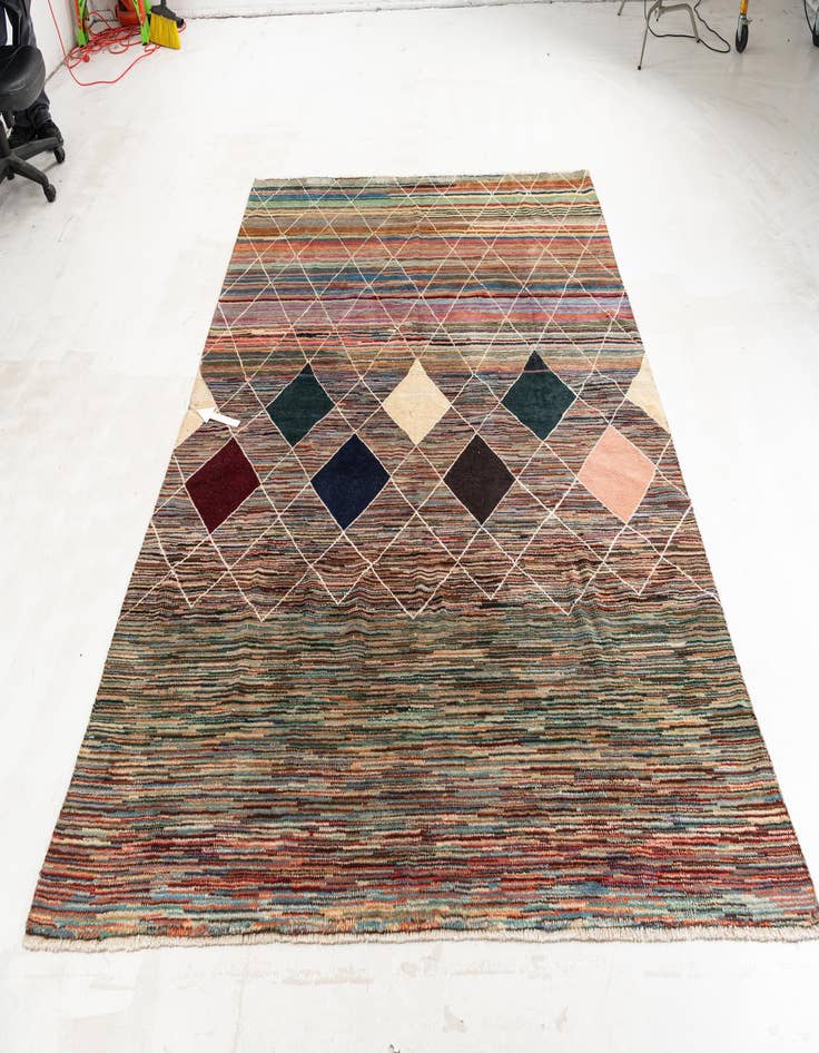 Detail image of 7' 10 x 9' 9  Hand Knotted Moroccan Rug