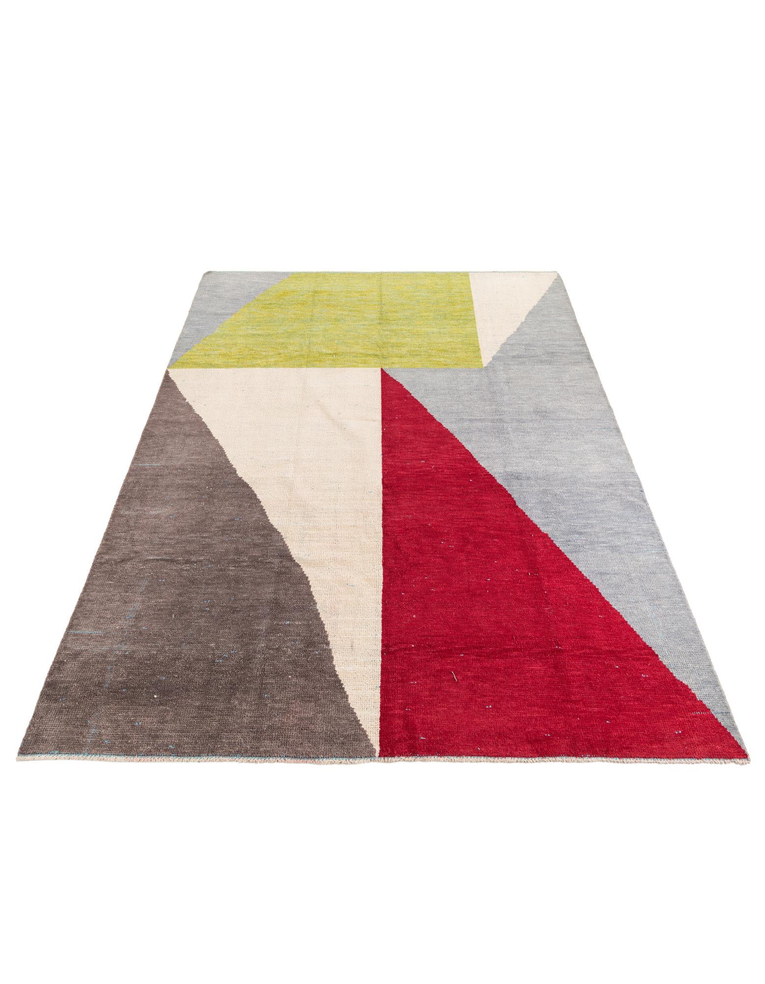 8' 9 x 12' 4 Hand Knotted Moroccan Wool Rug