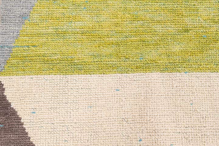 8' 9 x 12' 4 Hand Knotted Moroccan Wool Rug
