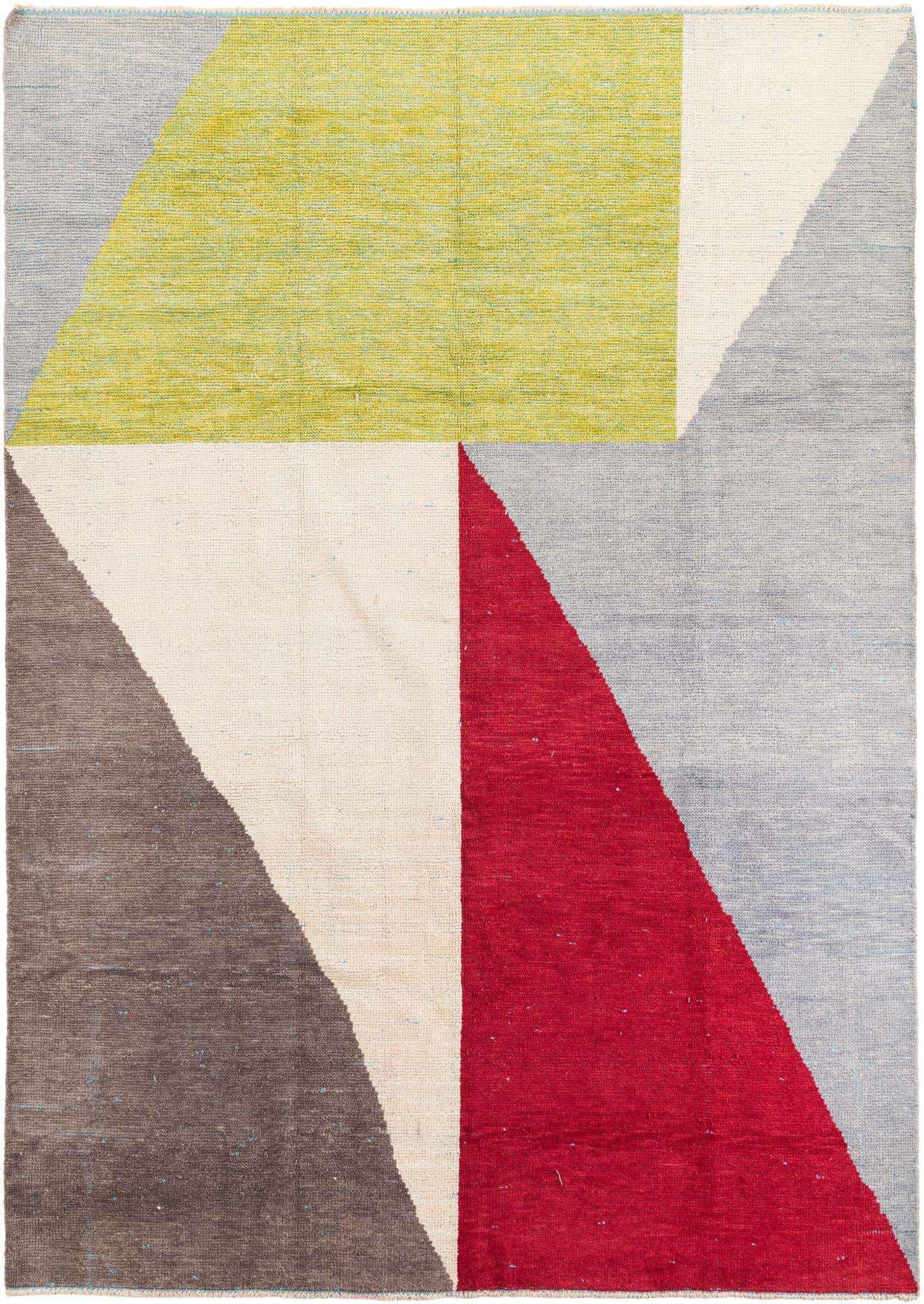 8' 9 x 12' 4 Hand Knotted Moroccan Wool Rug