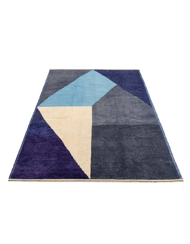 Detail image of 7' 5 x 10' 1 Hand Knotted Moroccan Wool Rug