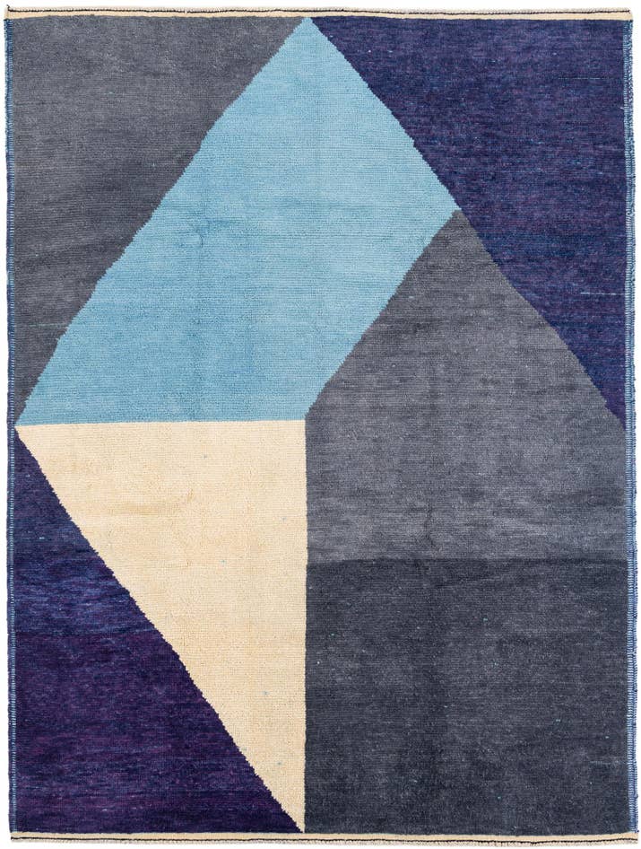 Detail image of 7' 5 x 10' 1 Hand Knotted Moroccan Wool Rug