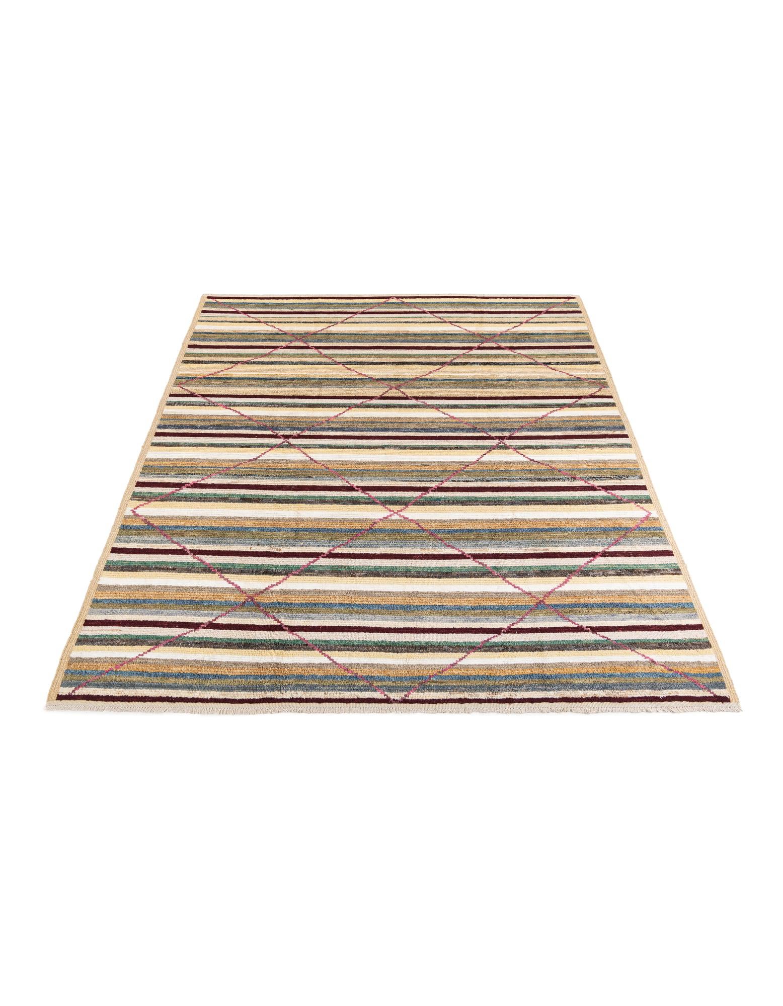 8' 6 x 10' 3 Hand Knotted Moroccan Rug