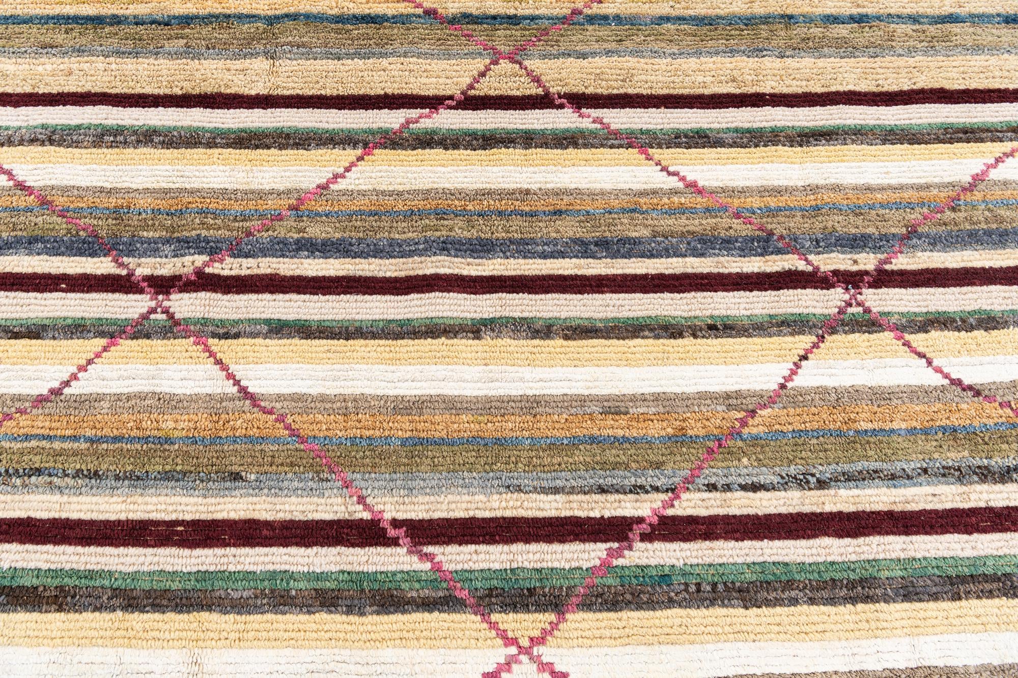 8' 6 x 10' 3 Hand Knotted Moroccan Rug