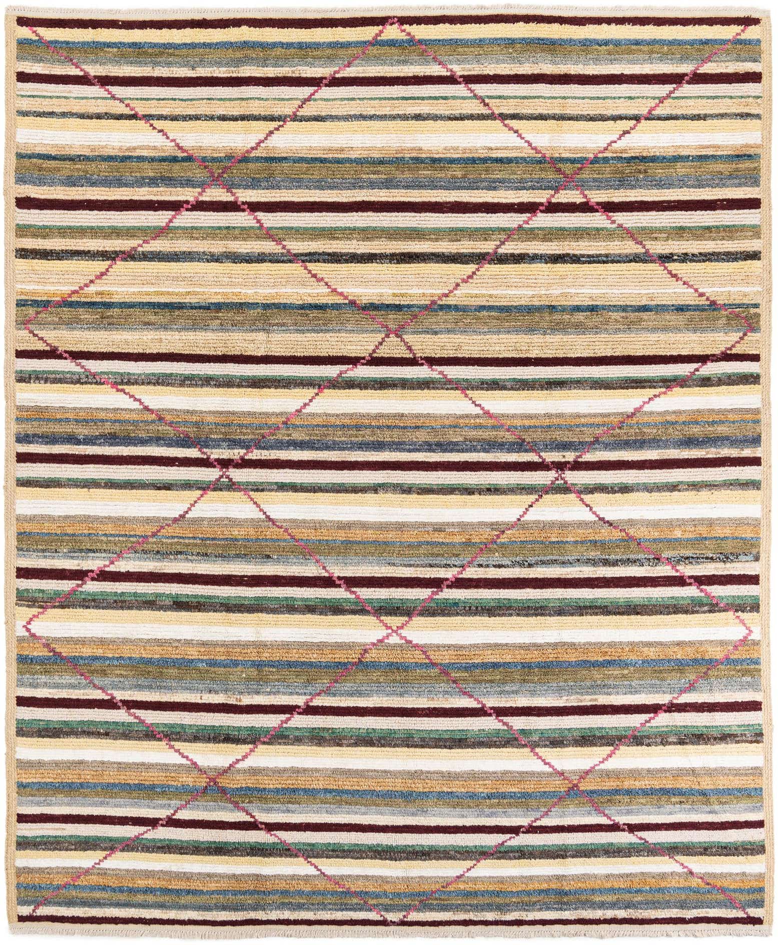 8' 6 x 10' 3 Hand Knotted Moroccan Rug