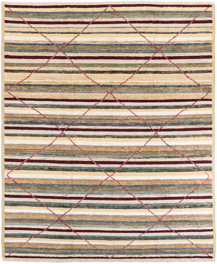 8' 6 x 10' 3 Hand Knotted Moroccan Rug