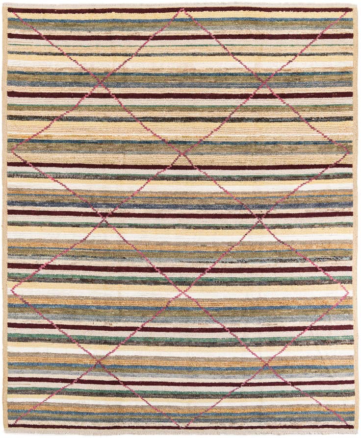 Detail image of 8' 6 x 10' 3 Hand Knotted Moroccan Rug