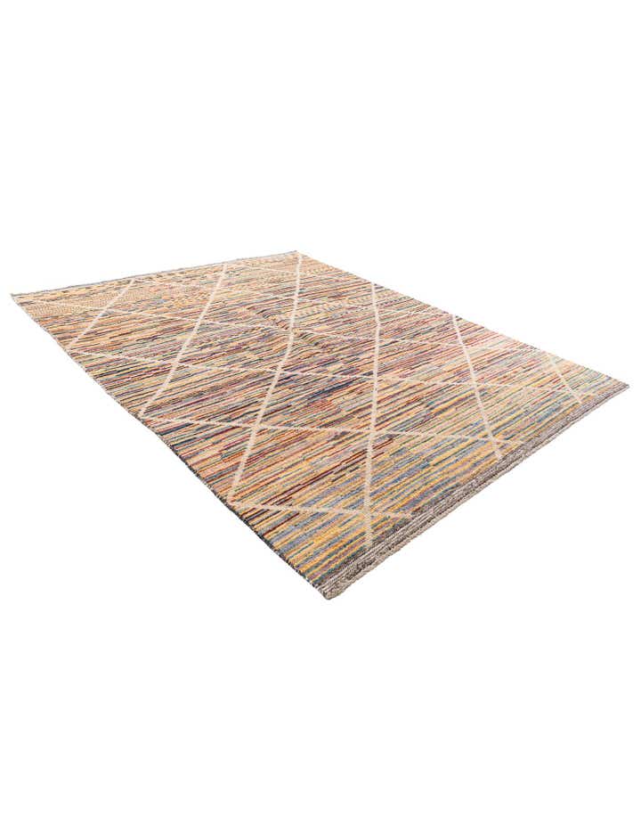 8' 3 x 10' 2 Hand Knotted Moroccan Wool Rug