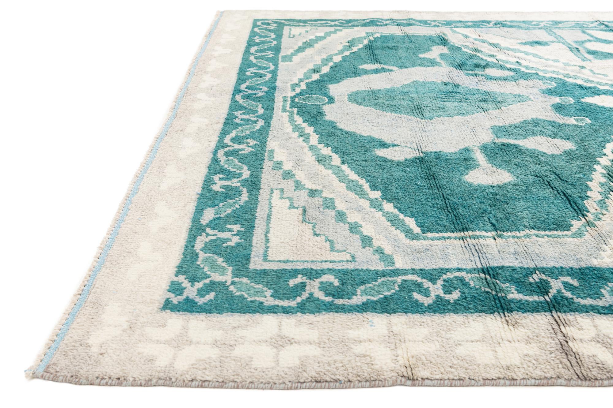 8' 6 x 12' Hand Knotted Moroccan Wool Rug